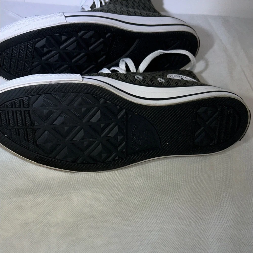 Women’s size 11 Converse Chuck Taylor All Star High 'Herringbone - Utility' - Picture 5 of 14
